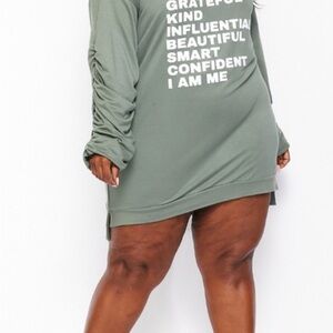 Green Long Sleeve Dress